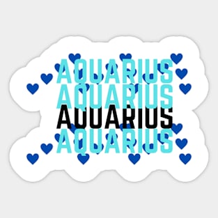 Aquarius art Sticker